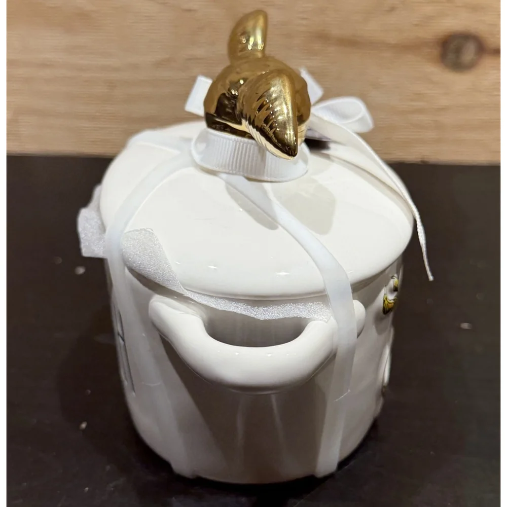 Rae Dunn Harry Potter Quidditch The Golden Snitch Top Mini Canister Seeker‎ NWOT
